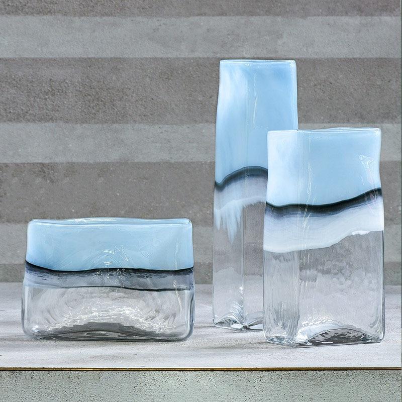 Maison Marble Glass Vase - Organic Elegance