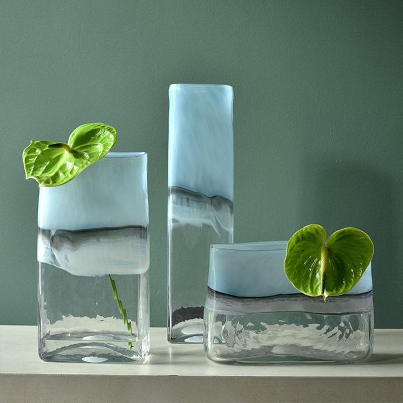 Maison Marble Glass Vase - Organic Elegance