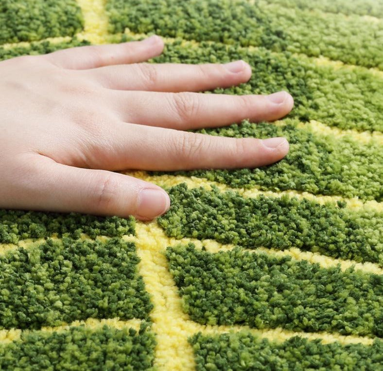 Tropical Banana Leaf Bath Mat