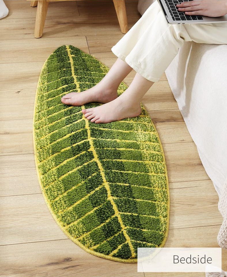 Tropical Banana Leaf Bath Mat