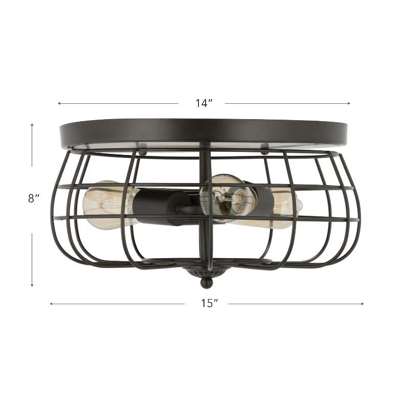 Olinda Vintage Wire Cage Ceiling Light