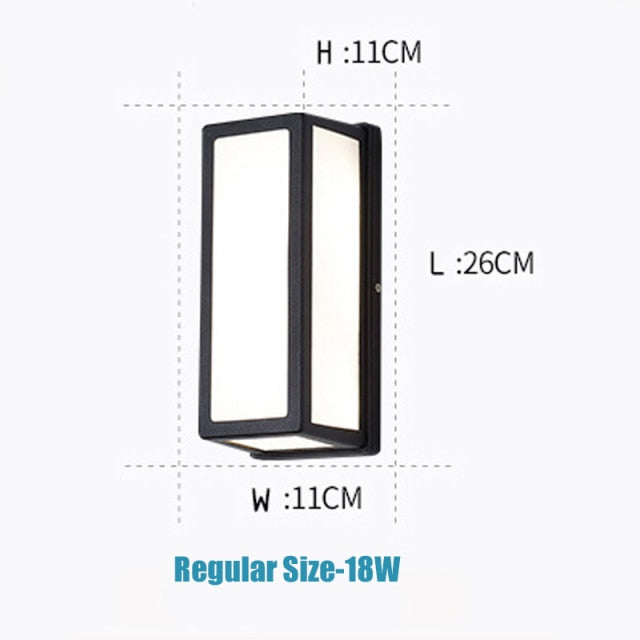 Modern Outdoor LED Wall Light