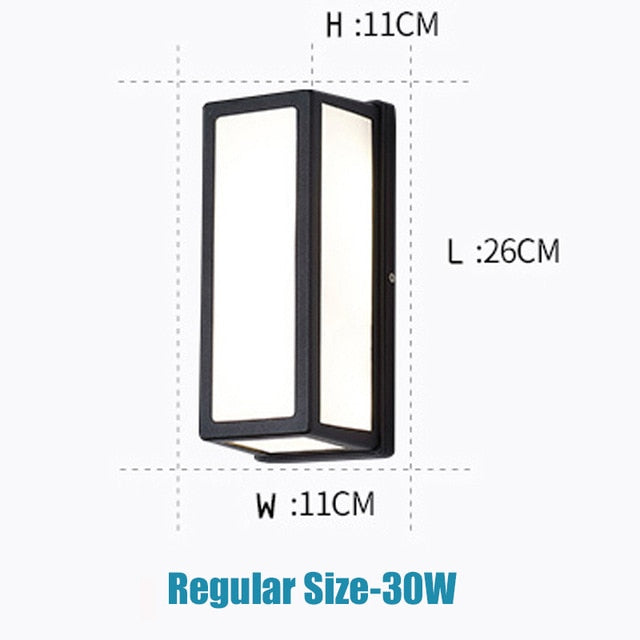 Modern Outdoor LED Wall Light