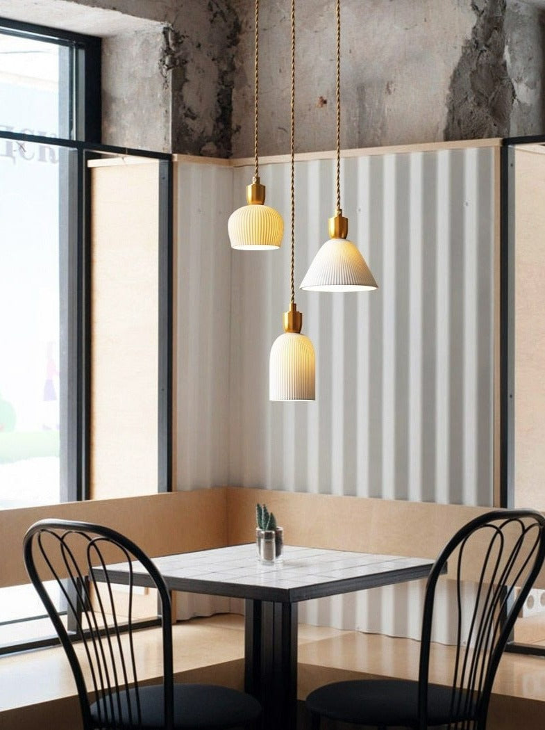 Modern White Ceramic Pendant Lights