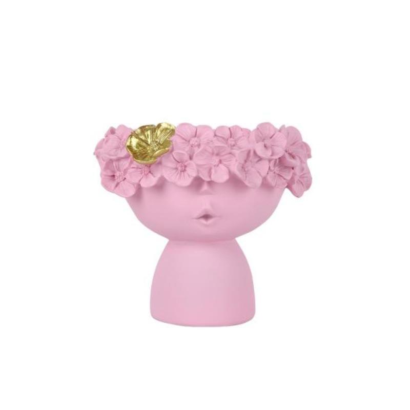 Flower Girl Resin Planter