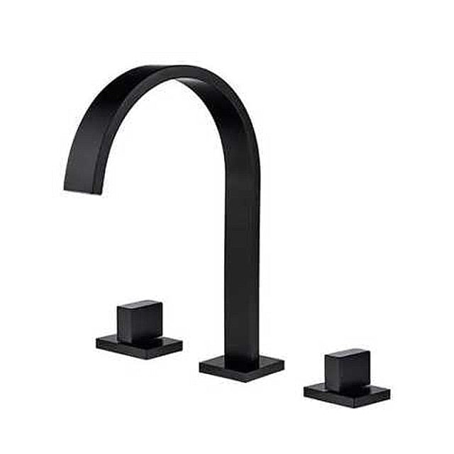 Modern Gooseneck Faucet in Chrome or Black