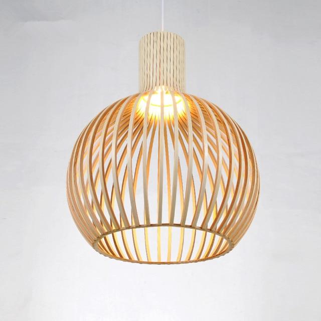 Modern Elegant Octo Wood Pendant Light