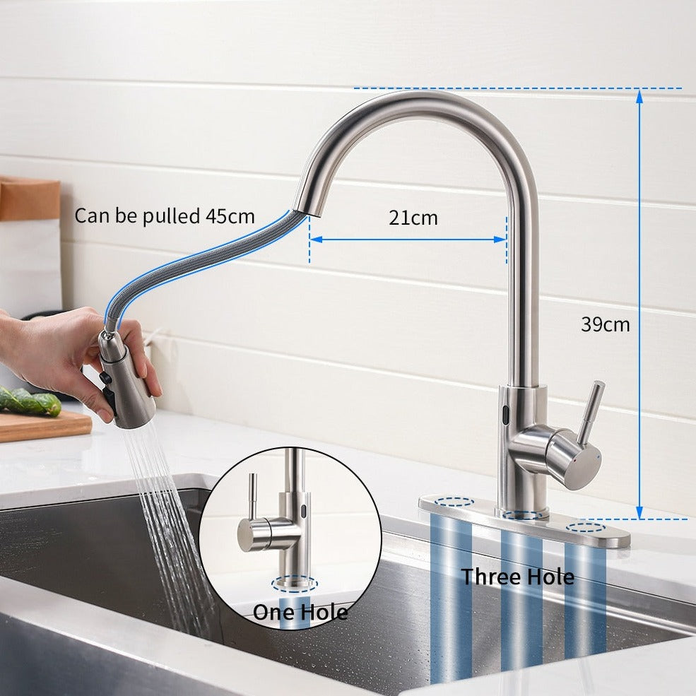 Touchless Smart Sensor Kitchen Faucet