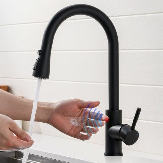 Motion Activated Kitchen Faucet with Smart Sensor, Pull Down Sprayer