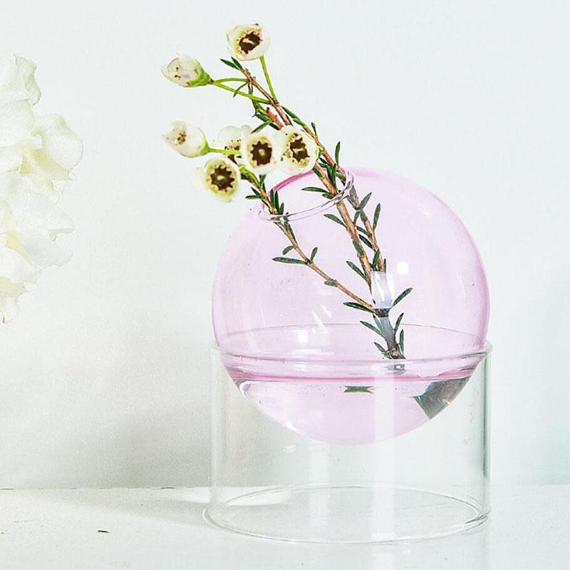 Mini Colorful Spherical Glass Vase