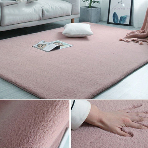 Modern Imitation Rabbit Fur Soft Plush Rug Carpet