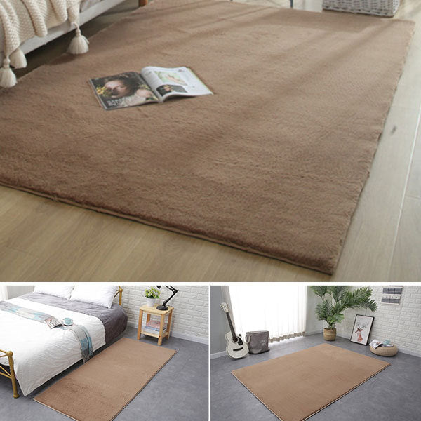 Modern Imitation Rabbit Fur Soft Plush Rug Carpet