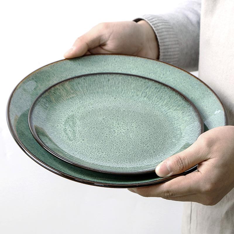 Hayes Sage Stoneware Plate Set