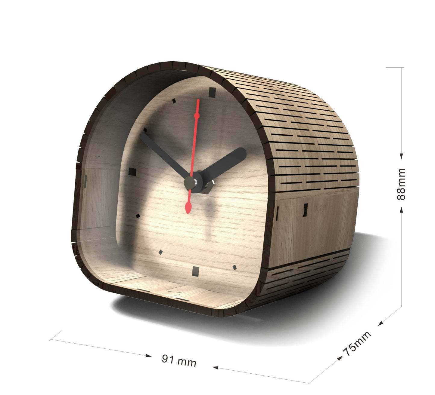 Modern Retro Table Clock Decor