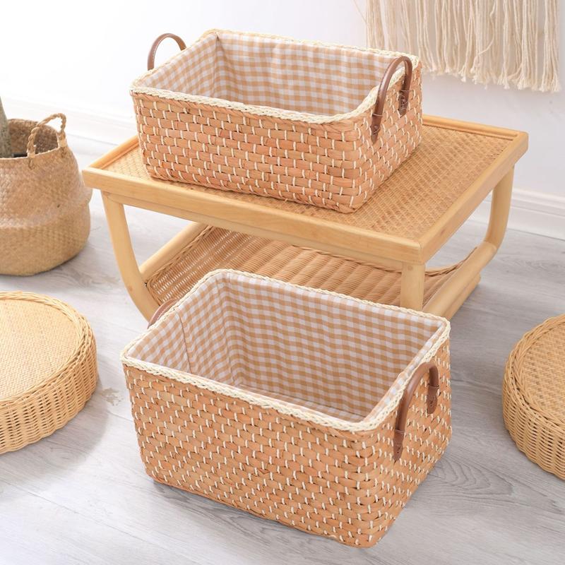 Woven Rattan Wicker Storage Basket