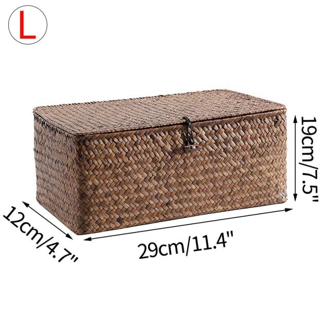 Woven Rattan Wicker Storage Basket