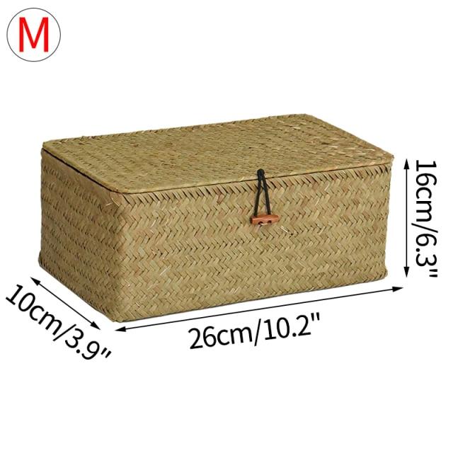 Woven Rattan Wicker Storage Basket