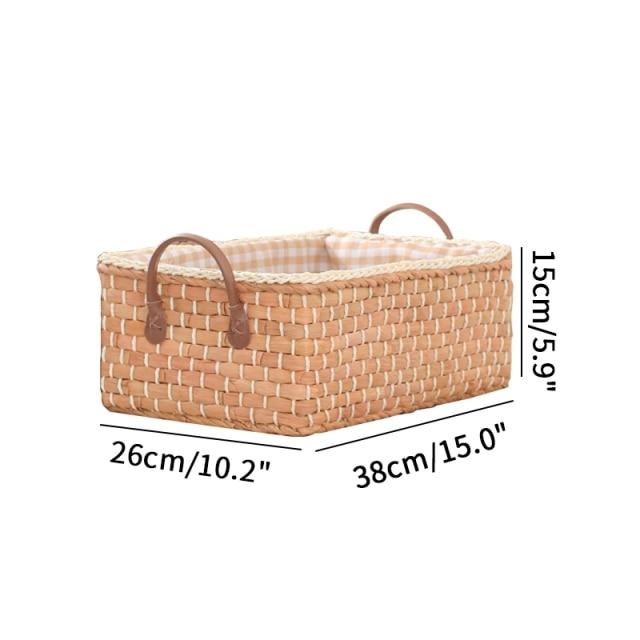 Woven Rattan Wicker Storage Basket