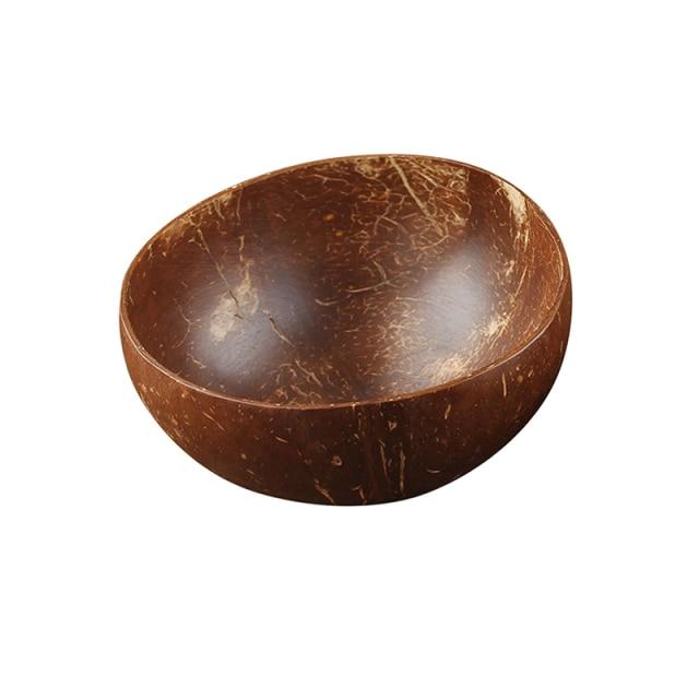 Natural Handcrafted Thailand Teak Coconut Bowls