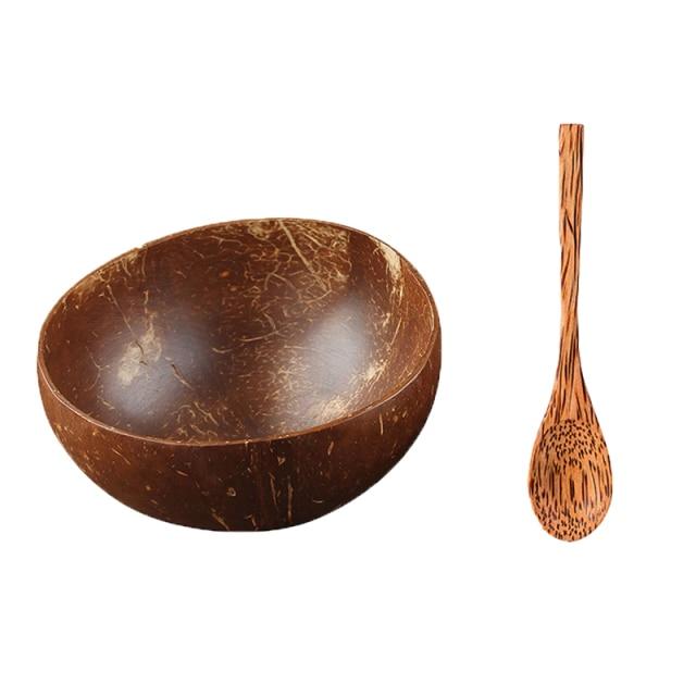 Natural Handcrafted Thailand Teak Coconut Bowls