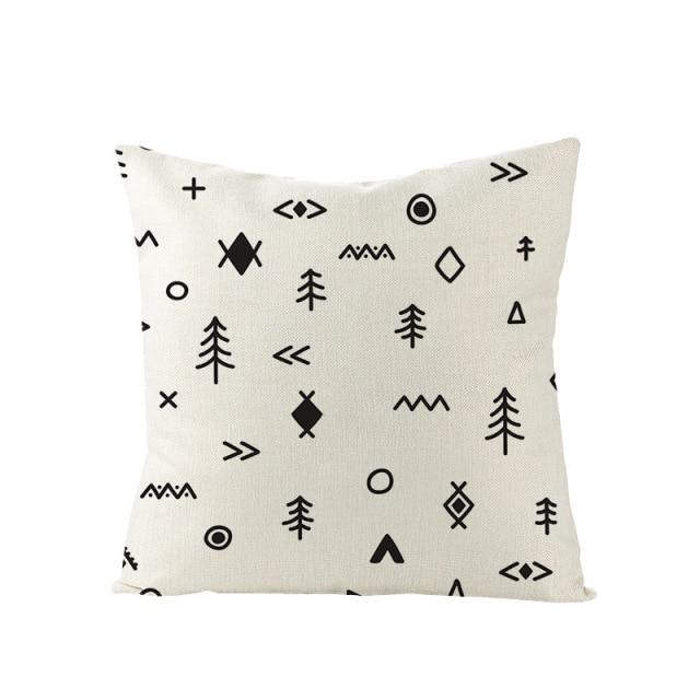 Scandinavian Geometry Cushion Cover