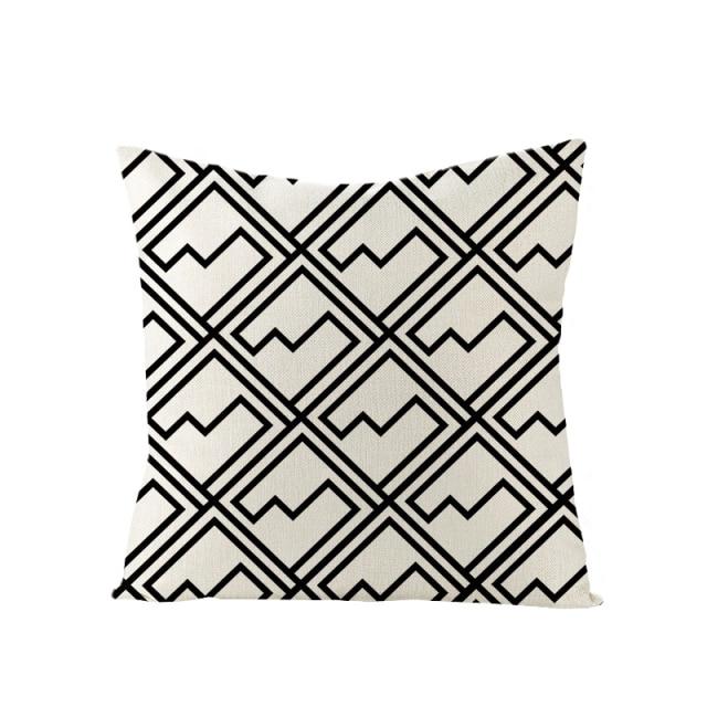 Scandinavian Geometry Cushion Cover