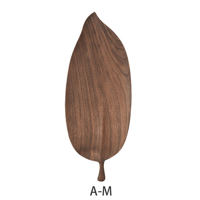 Musowood Decorative Wooden Leaf Tray