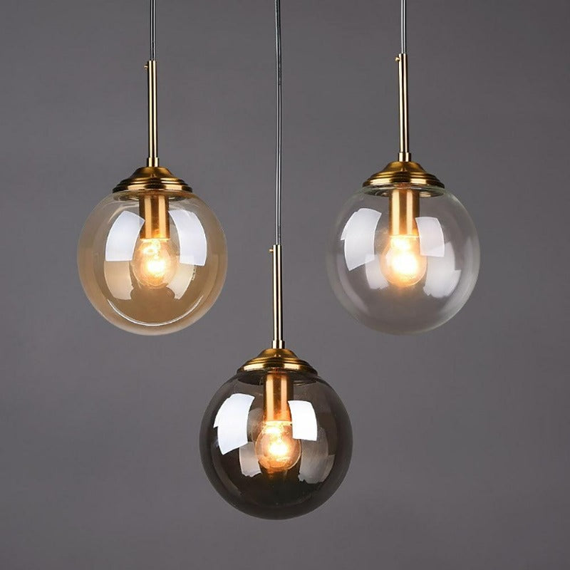 Vintage Glass Globe Pendant Lights