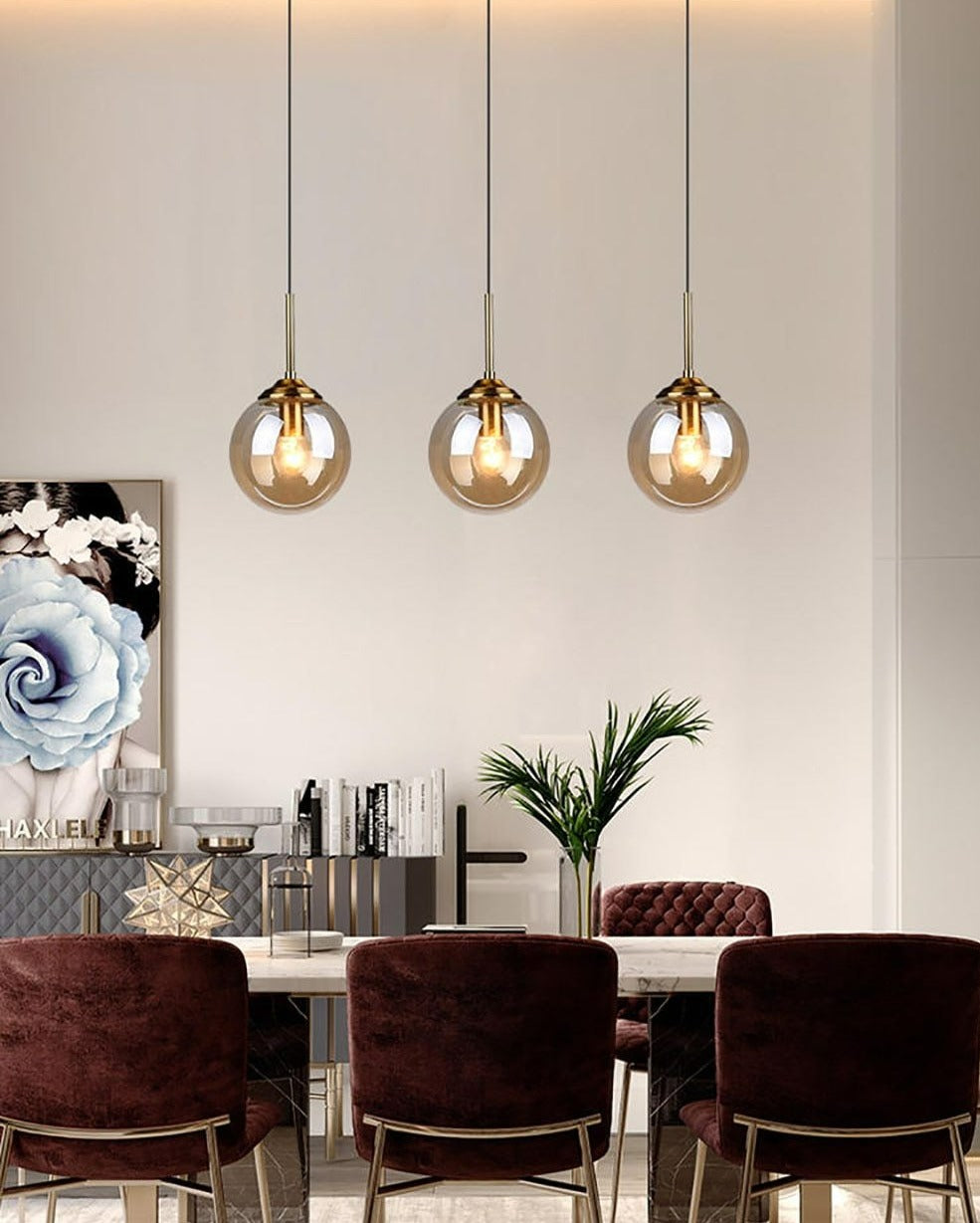 Vintage Glass Globe Pendant Lights