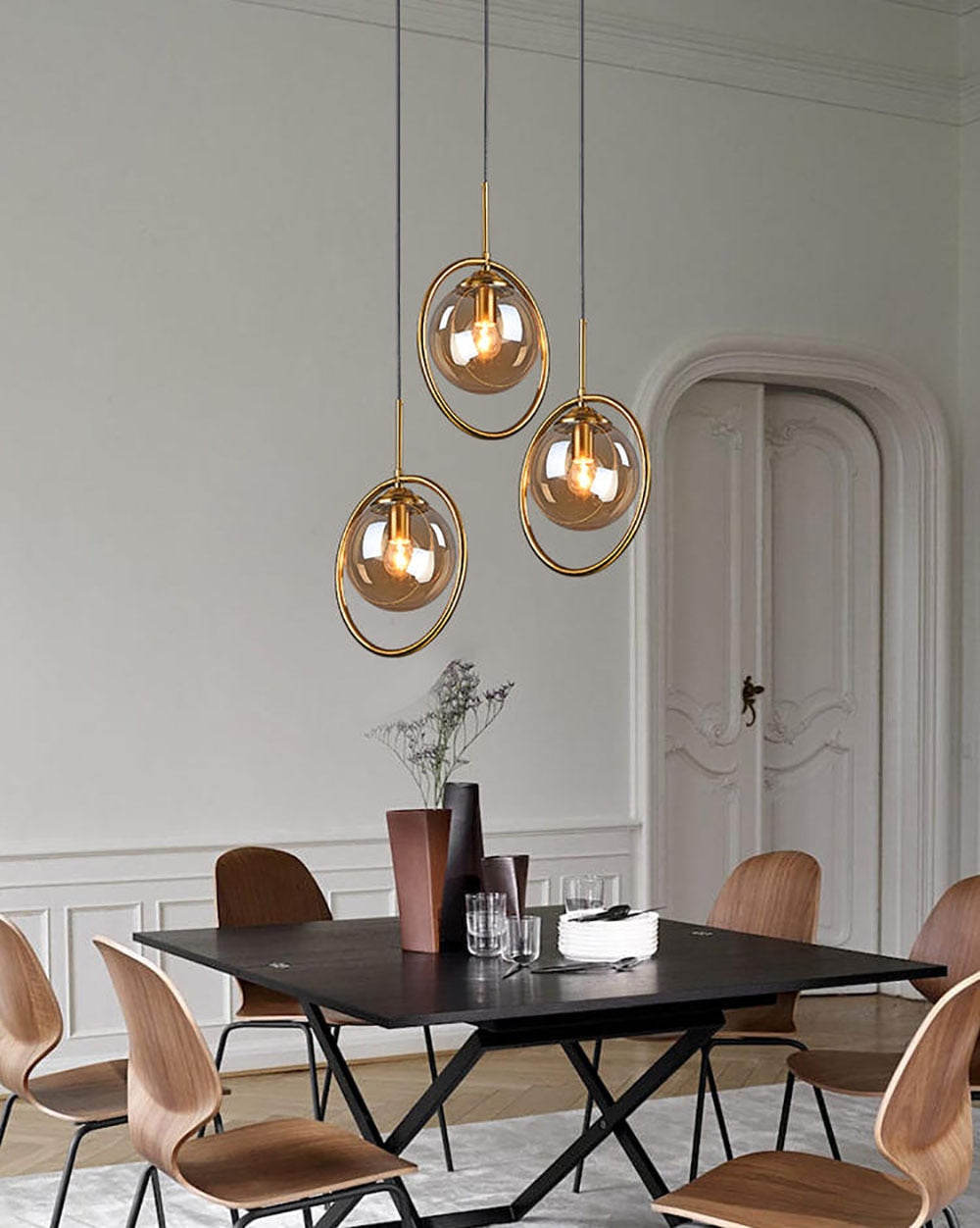 Vintage Glass Globe Pendant Lights