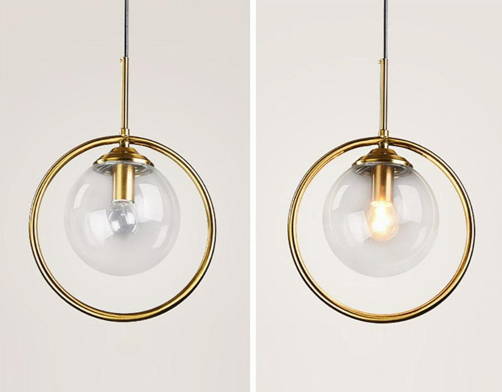 Vintage Glass Globe Pendant Lights