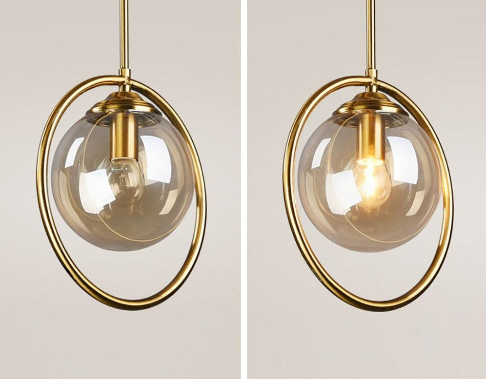 Vintage Glass Globe Pendant Lights