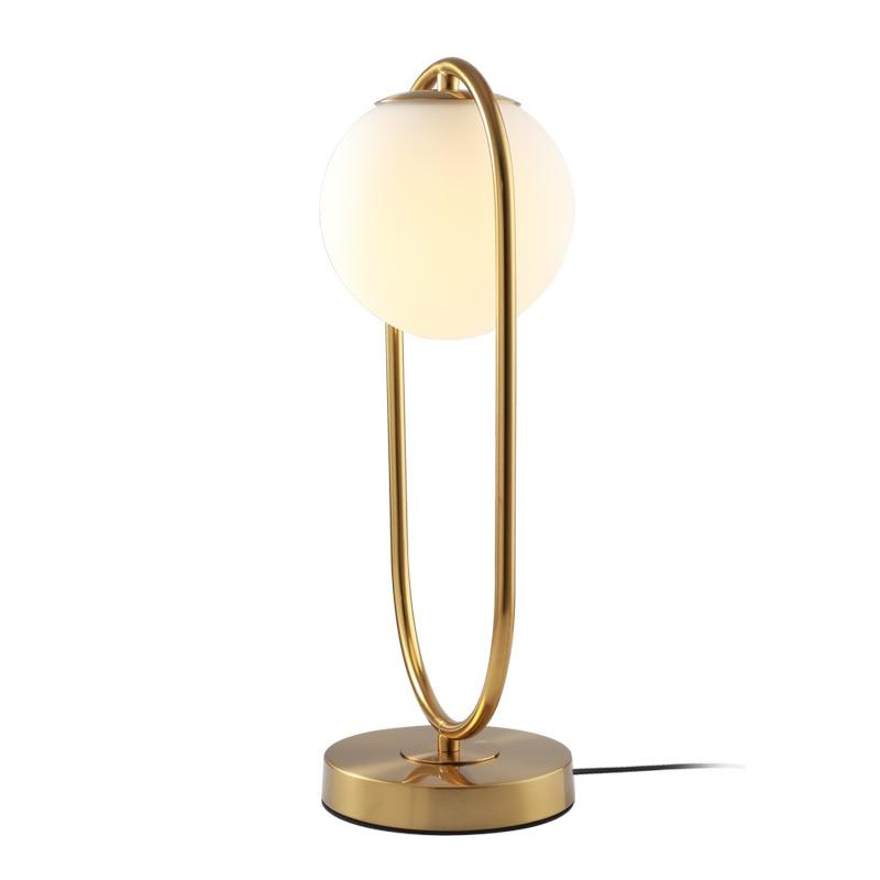 Modern Frosted Glass Globe Table Lamp