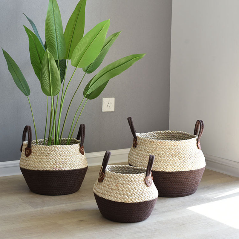 Seagrass storage baskets