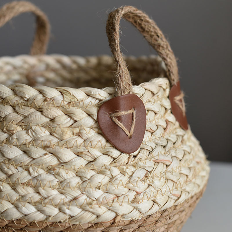 Seagrass storage baskets