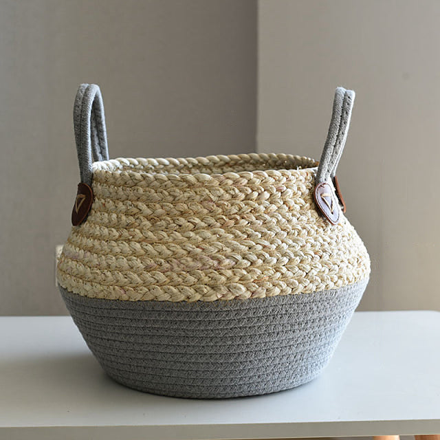 Seagrass storage baskets