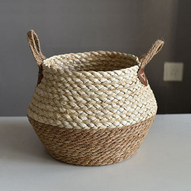 Seagrass storage baskets