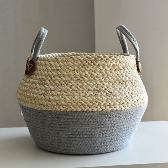 Seagrass storage baskets