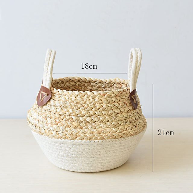 Seagrass storage baskets