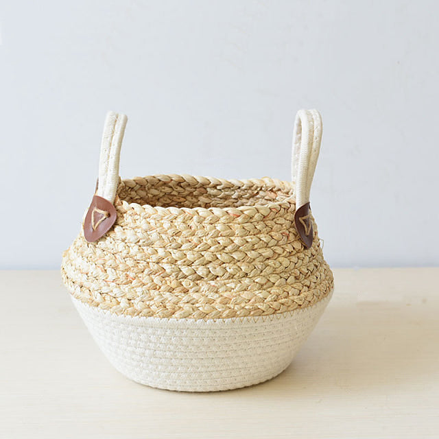 Seagrass storage baskets