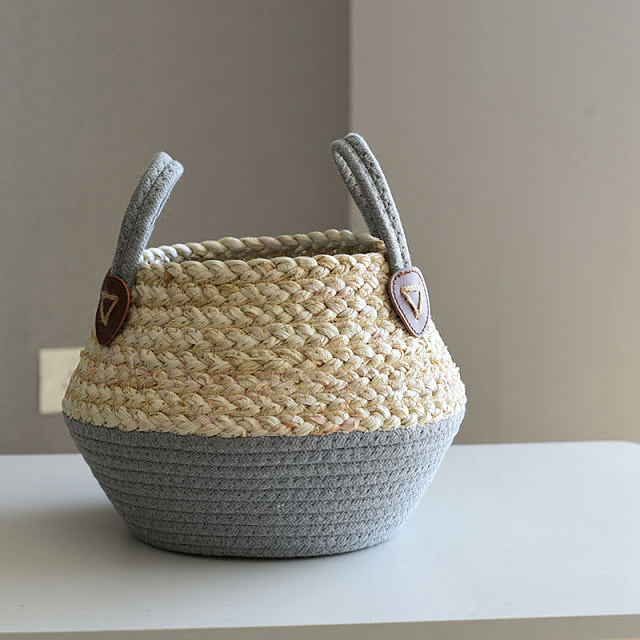 Seagrass storage baskets