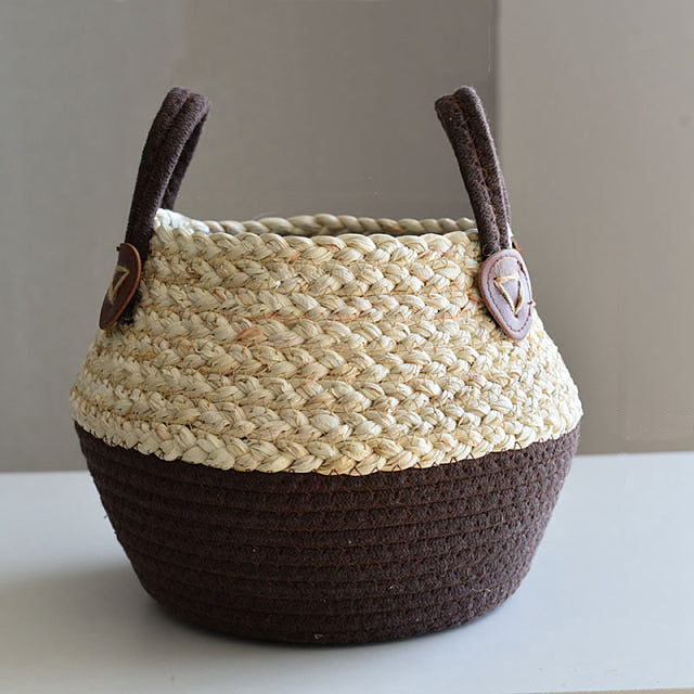 Seagrass storage baskets