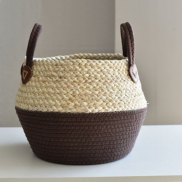 Seagrass storage baskets