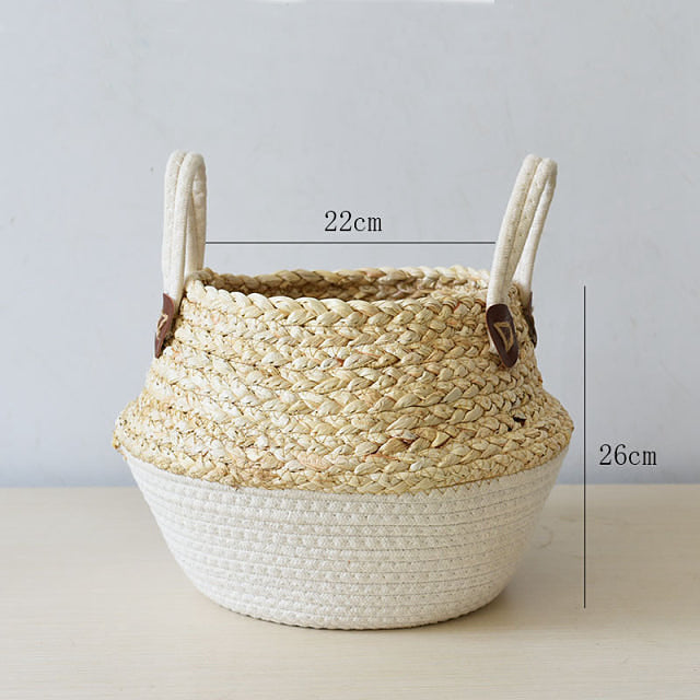 Seagrass storage baskets