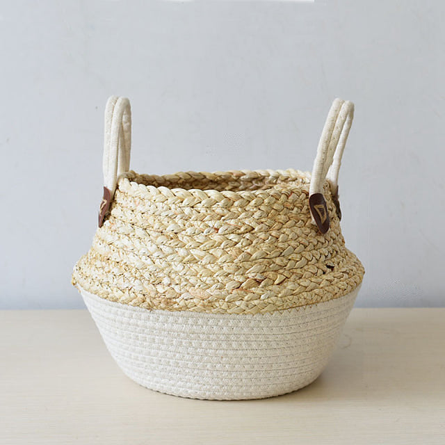 Seagrass storage baskets