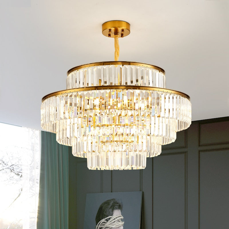 Modern Glass Crystal Chandelier