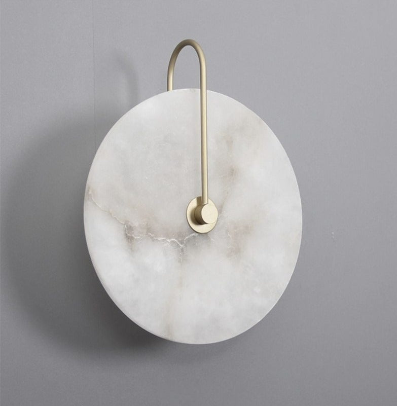 Modern White Marble Wall Sconce