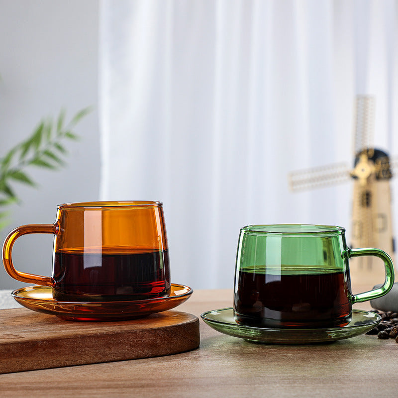 Modern Retro Cups and Saucers Set