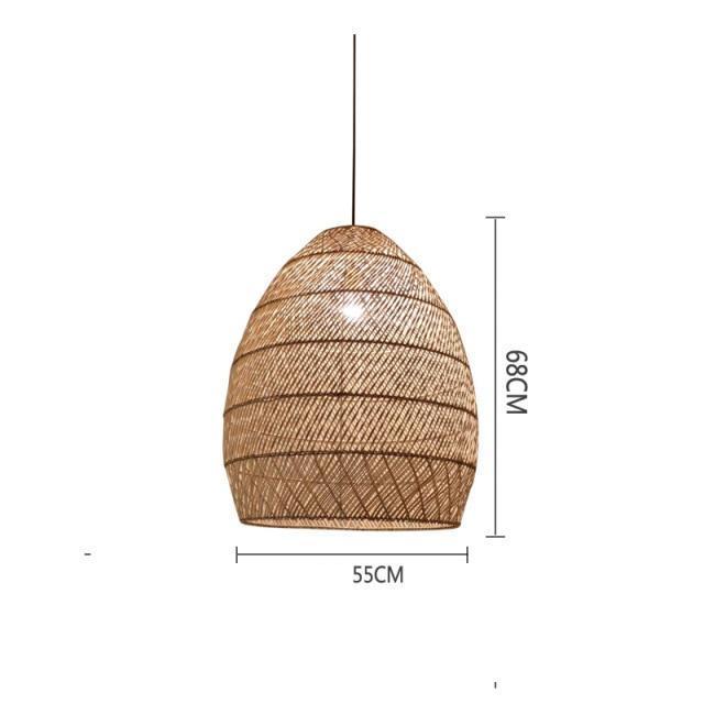 Bamboo Natural Bamboo Rattan Pendant Lights