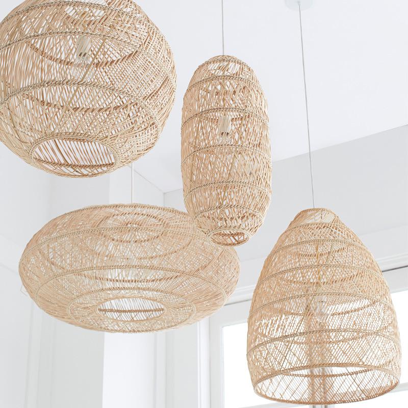 Bamboo Natural Bamboo Rattan Pendant Lights